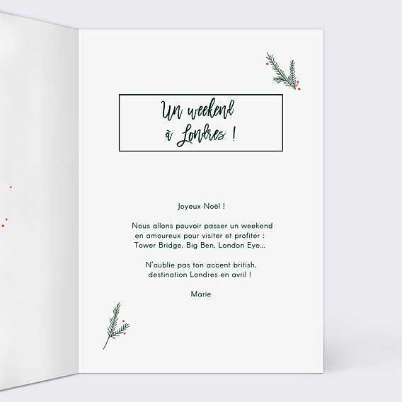 Carte de Noël Bon pour Noël