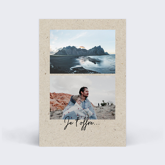 Carte de Noël Esprit Chiné II