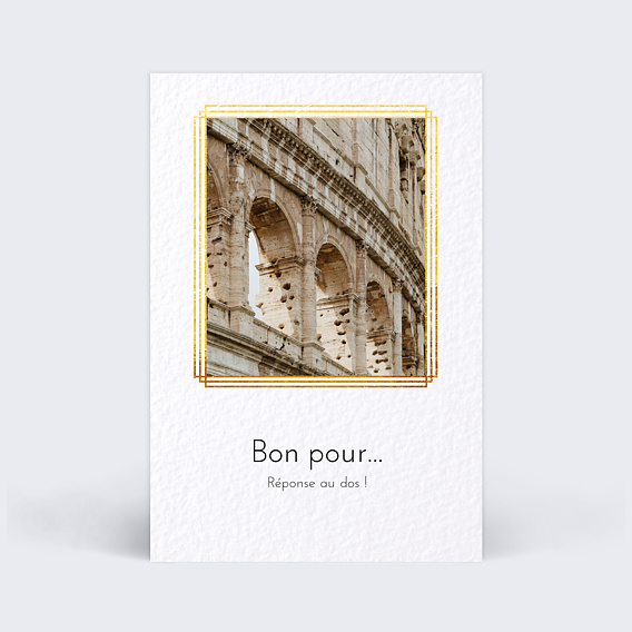 Carte de Noël Esprit Gatsby - Bon pour