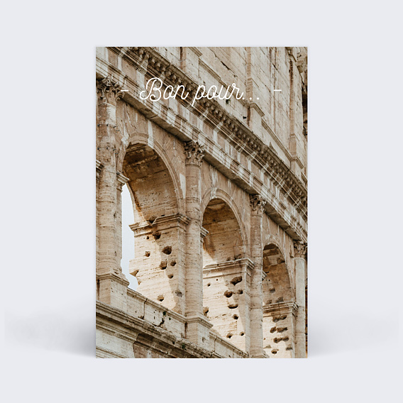 Carte de Noël Tirets Bon pour