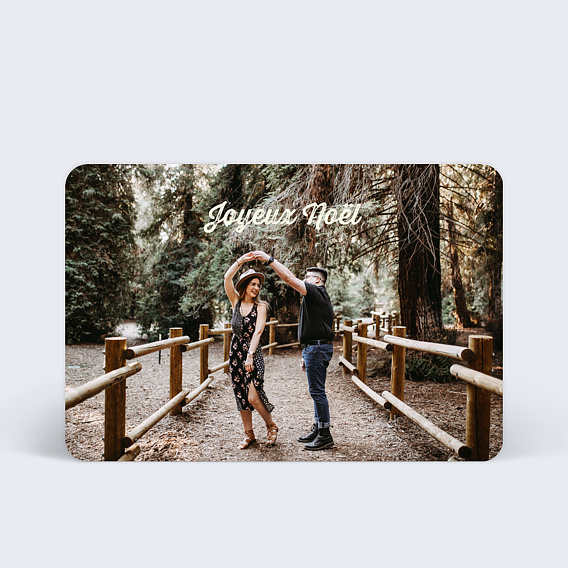 Carte de Noël Voyage Noël