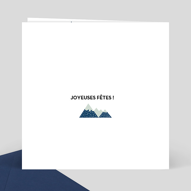Carte de Noël Ours de Noël Verso