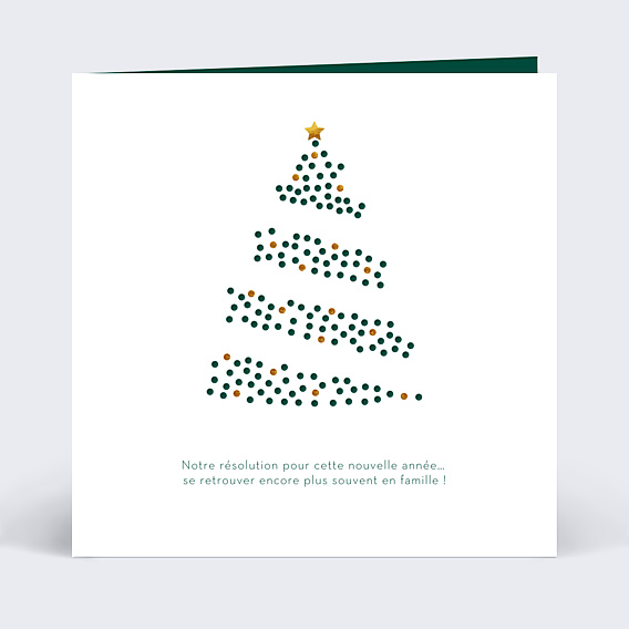 Carte de Noël Découpe Sapin de Noël