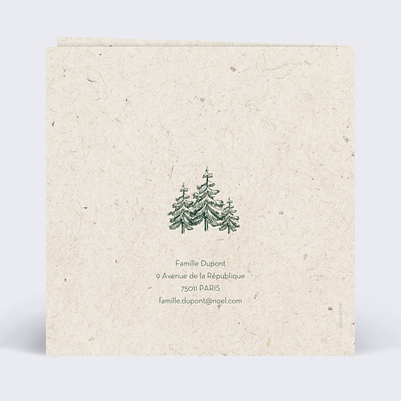 Carte de Noël Joli Sapin Kraft