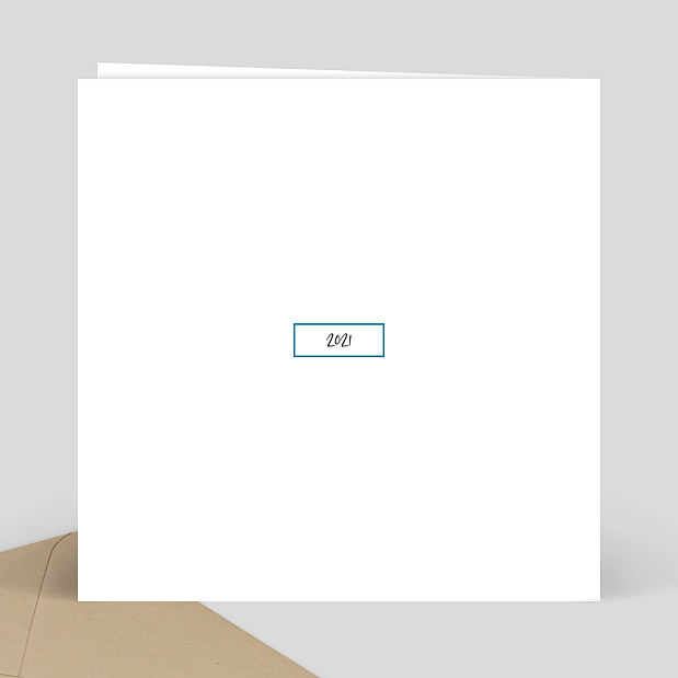 Carte de Noël Cadre Verso