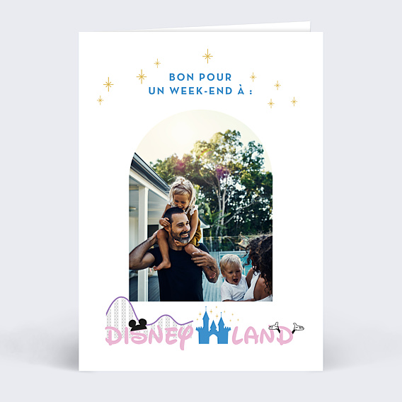 Carte de Noël Bon pour Disney