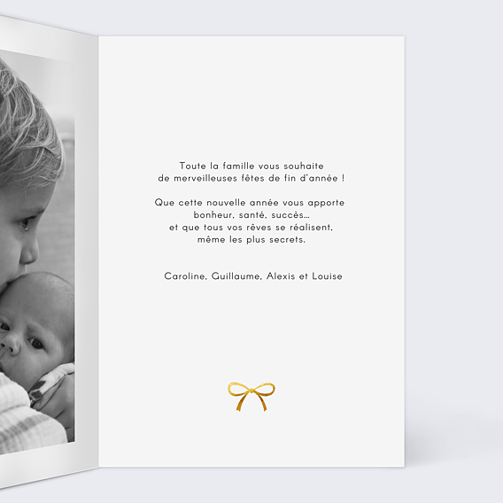Carte de Noël Cadeau Photo
