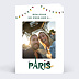 Carte de Noël  Bon pour Paris