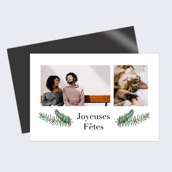 Carte de Noël Multiphoto Festif Après 4