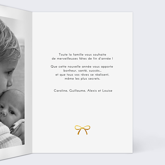 Carte de Noël Cadeau Photo