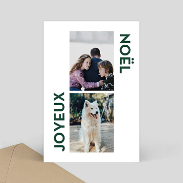 Carte de Noël Typo Chic