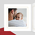 Carte de Noël  Dorure cadre photo Intérieur Gauche