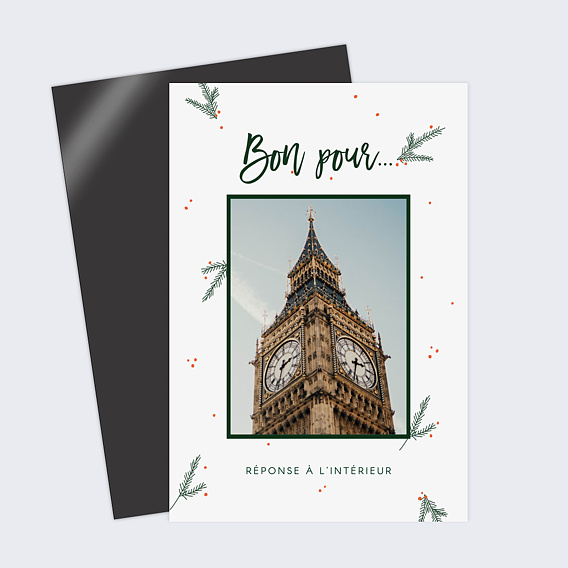 Carte de Noël Bon pour Noël