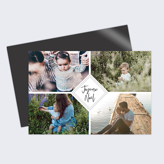 Carte de Noël  Charme classique