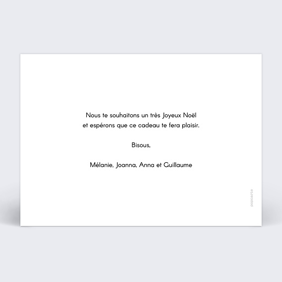 Carte de Noël  Joli multi Verso