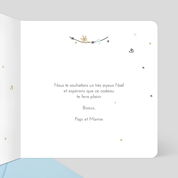 Carte de Noël Petit pirate Intérieur Droit