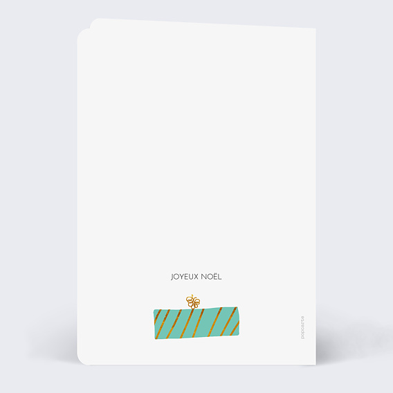 Carte de Noël  Bon pour Cadeaux Verso