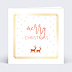 Carte de Noël Dorure Hello Christmas