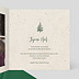Carte de Noël  Joli Sapin Kraft Intérieur Droit