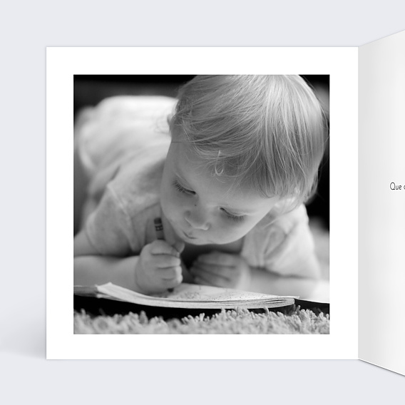 Carte de Noël  Jeu typographique Intérieur Gauche