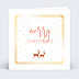 Carte de Noël Dorure Hello Christmas