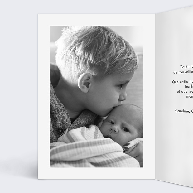 Carte de Noël Cadeau Photo Intérieur Gauche