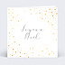 Carte de Noël Dorure pois joyeux noel