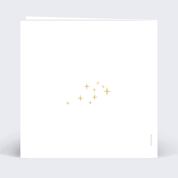 Carte de Noël Découpe Étoiles