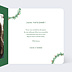 Carte de Noël  Couronne de Noël sans photo Intérieur Droit