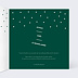 Carte de Noël  Découpe Sapin de Noël Intérieur Droit