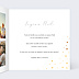 Carte de Noël  Dorure pois joyeux noel Intérieur Droit