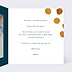 Carte de Noël  Graphique chic Intérieur Droit