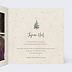 Carte de Noël  Joli Sapin Kraft Intérieur Droit