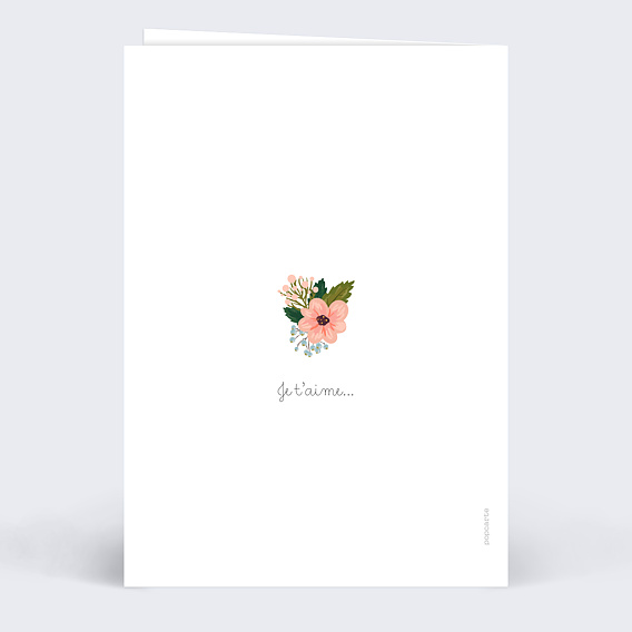 Carte de Noël  Jolies lettres Verso