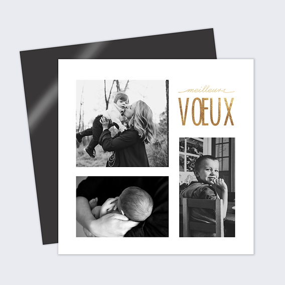 Carte de Noël  Jeu typographique