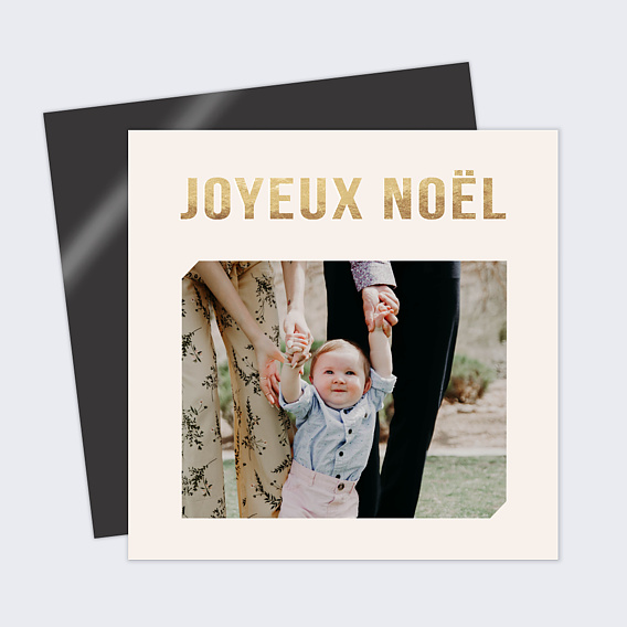 Carte de Noël  Typo graphique