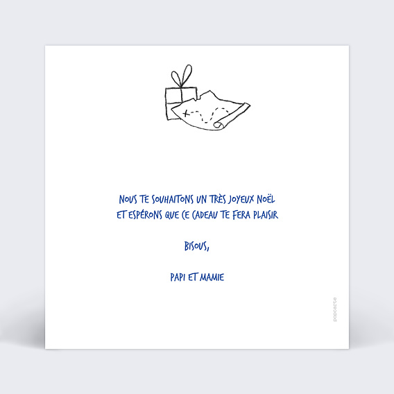 Carte de Noël A l'abordage Verso