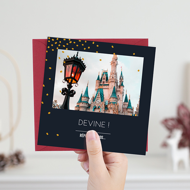 Carte de Noël Poussière d'étoiles - Bon pour