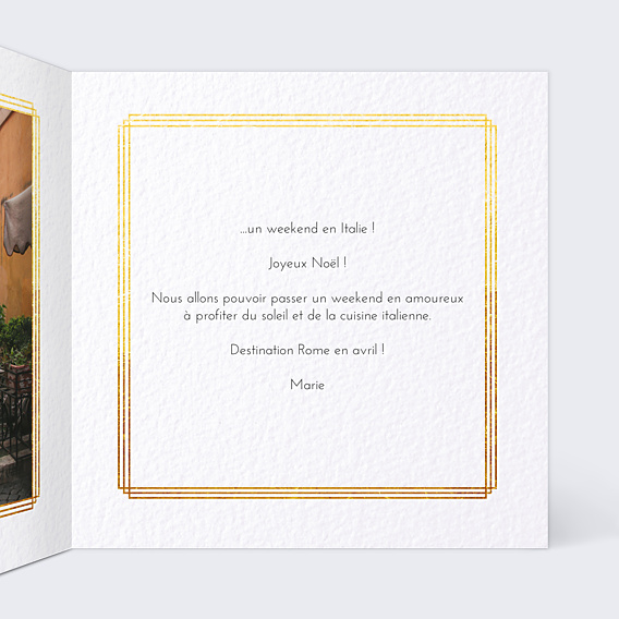 Carte de Noël Esprit Gatsby - Bon pour