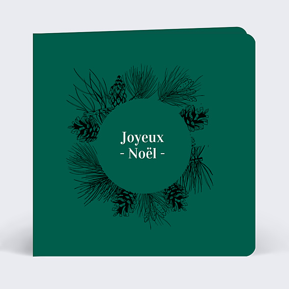 Carte de Noël Pomme de Pin