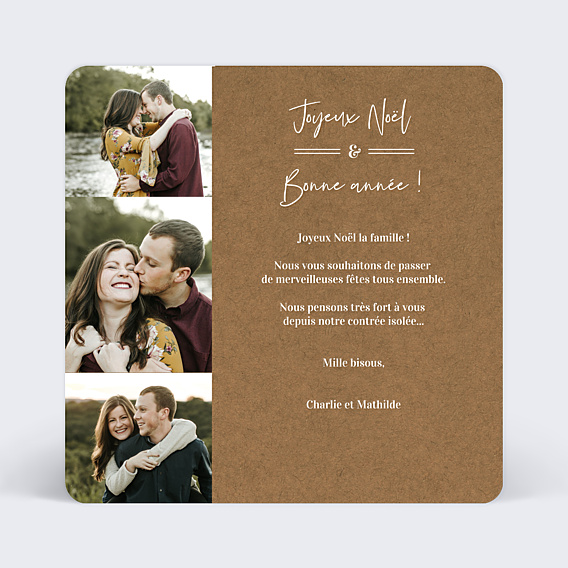Carte de Noël Bohème