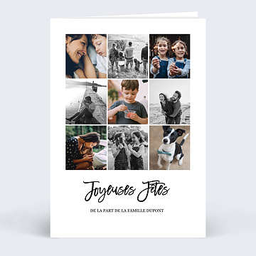 Carte de Nol Multiphoto Chic