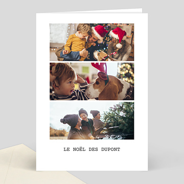 Carte de Noël  Polaroid Simple III