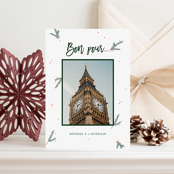 Carte de Noël Bon pour Noël Après 4