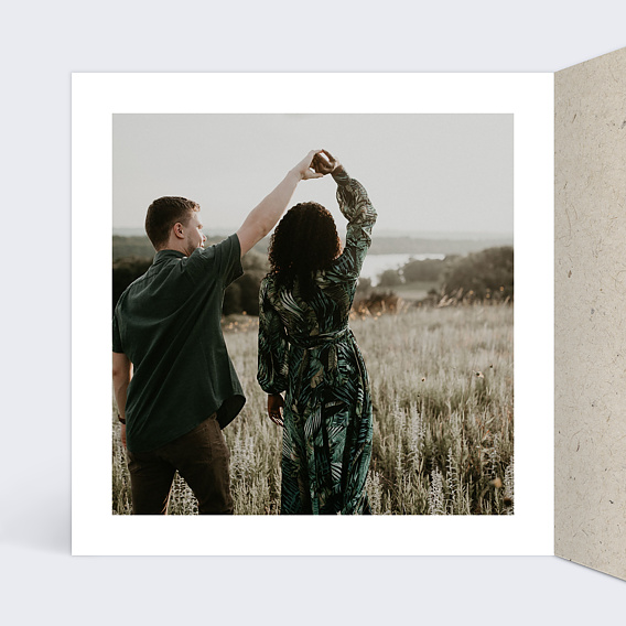 Carte de Noël Amour Chiné Intérieur Gauche