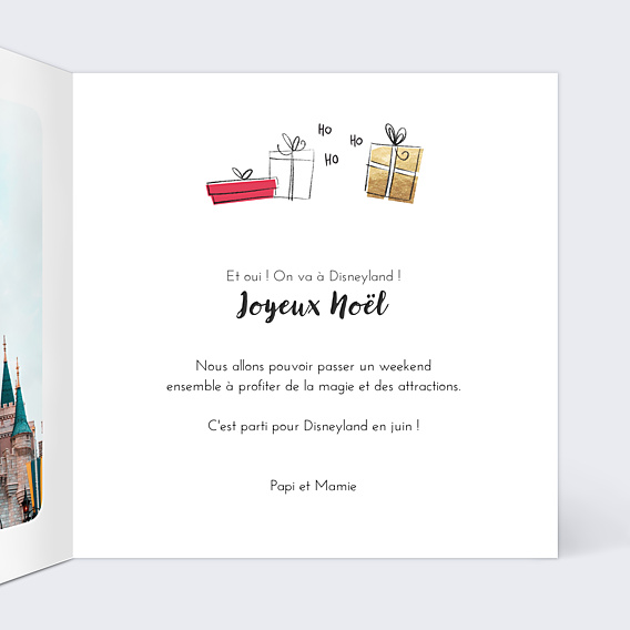 Carte de Noël Père Noël - Bon pour