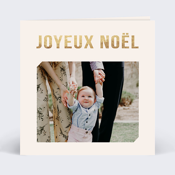 Carte de Noël  Typo graphique