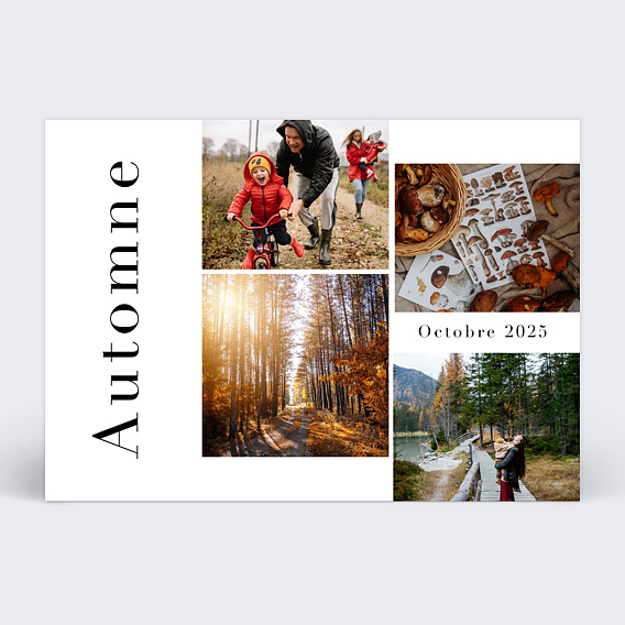 Carte postale Verticale Automne
