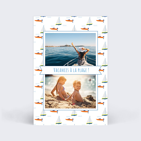 Carte Postale À voile ou à moteur ?