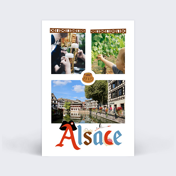 Carte postale Alsace
